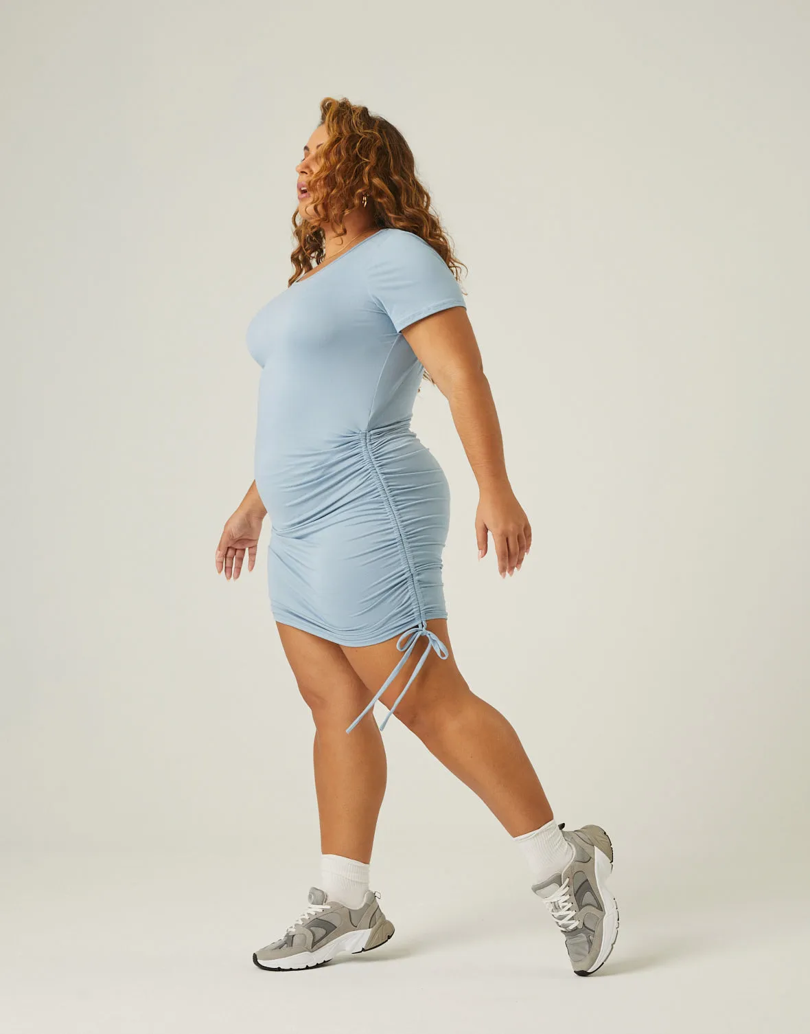 Plus Size Soft Side Ruched Dress