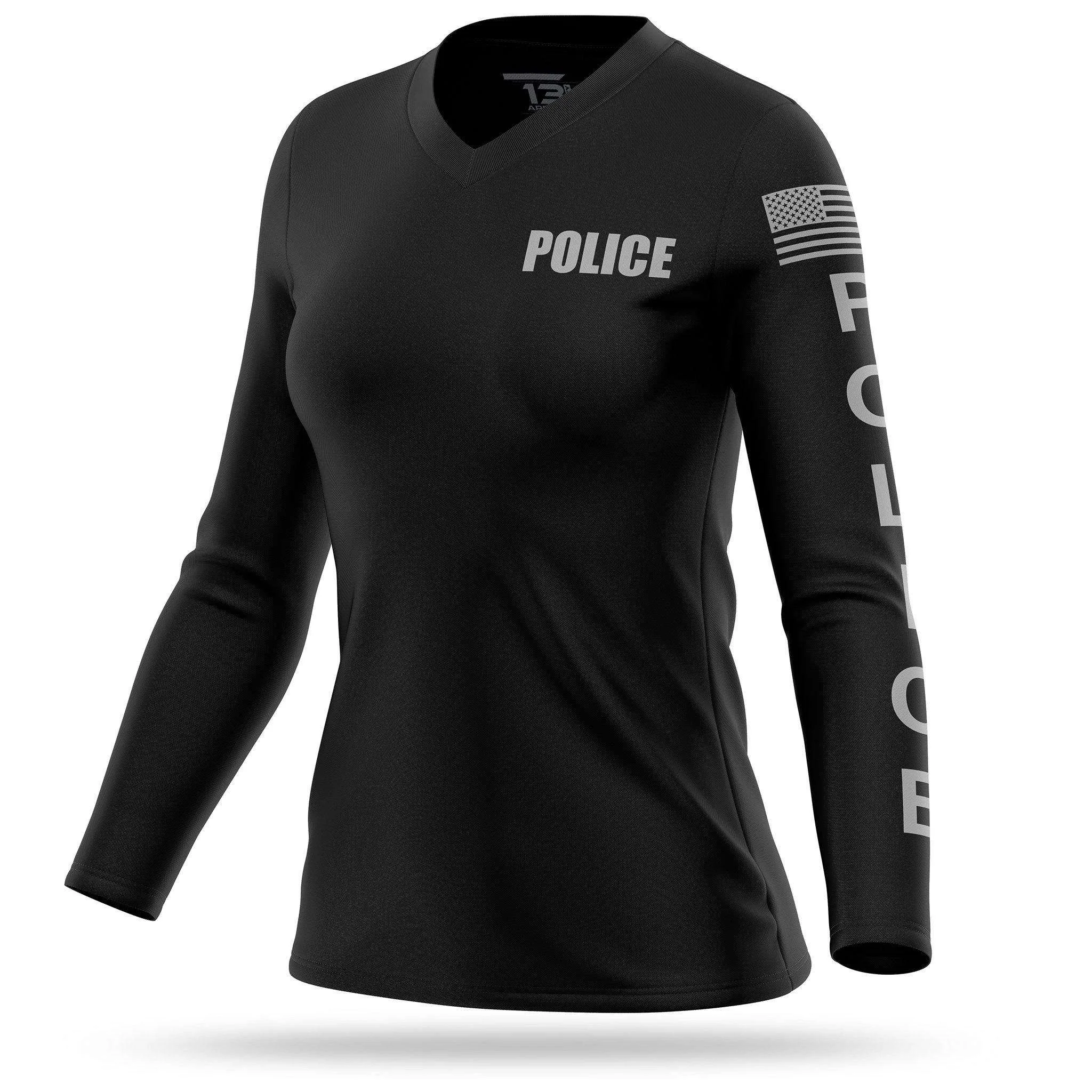[POLICE] Women's Performance Long Sleeve [BLK/GRY]