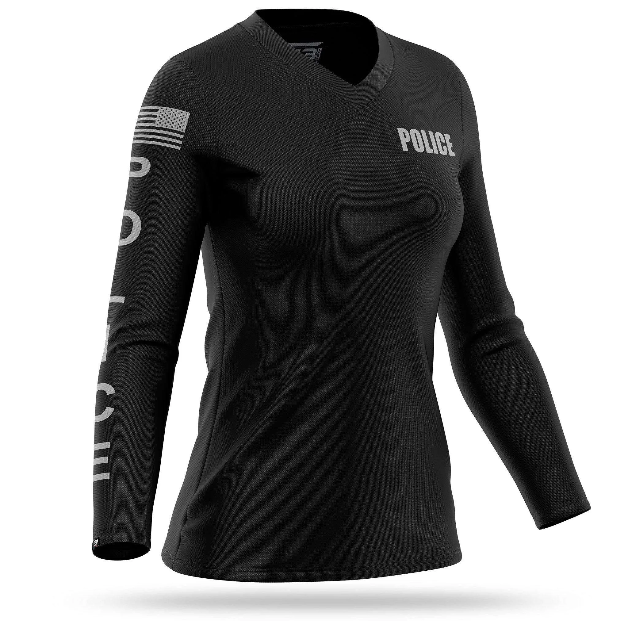 [POLICE] Women's Performance Long Sleeve [BLK/GRY]