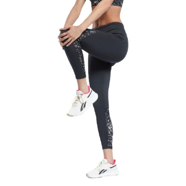 Reebok Printed Women Running Tight Black