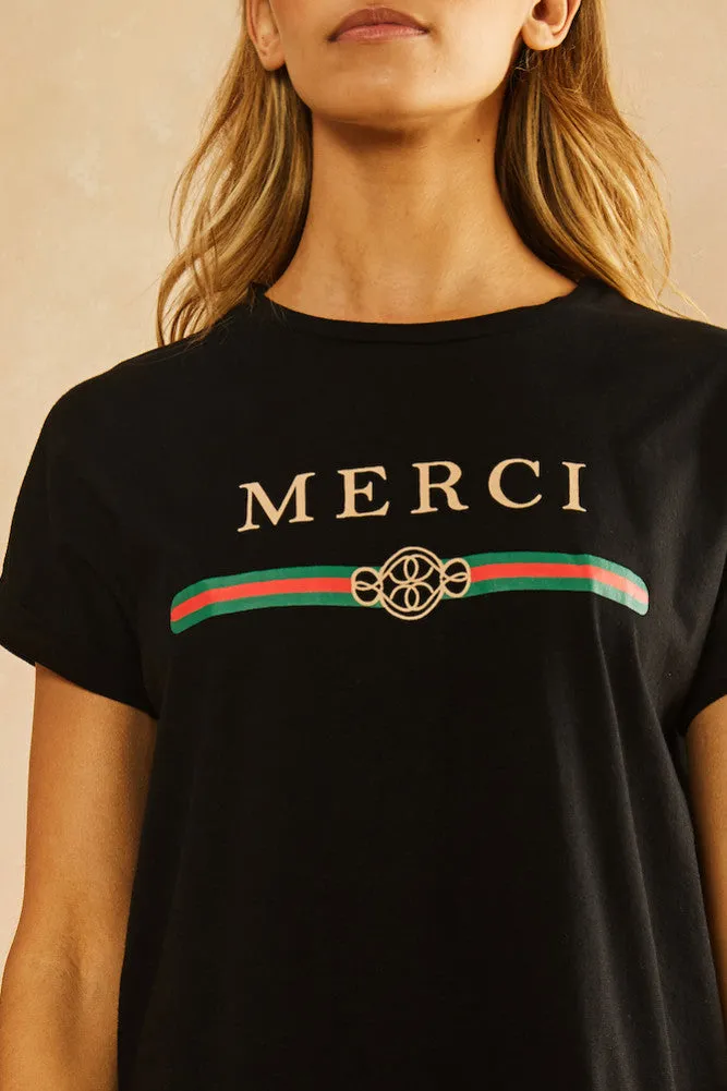 Seventies Top Black