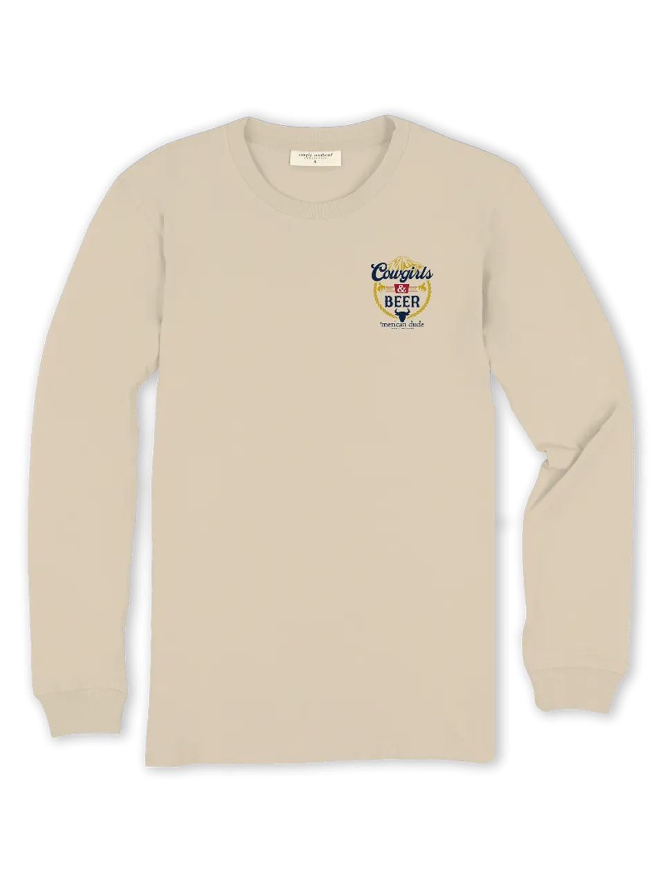 Simply Southern Men's Cowgirls & Beer LS Tee