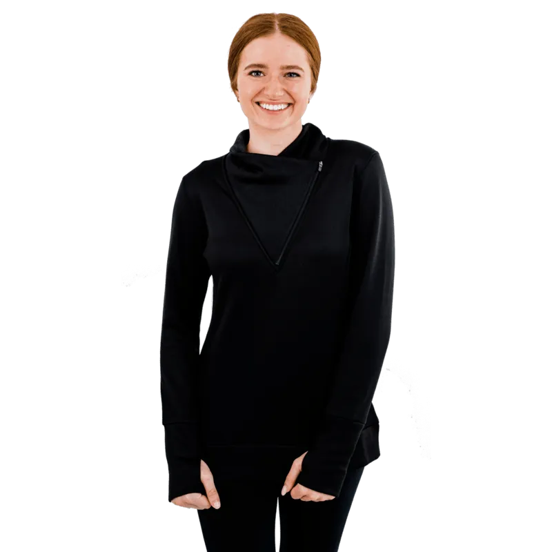Snow Angel Minx Snuggle Scarf Zip-T Mid Layer