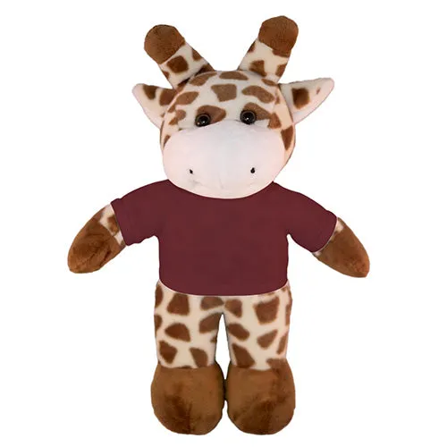 Soft Plush Giraffe with Tee
