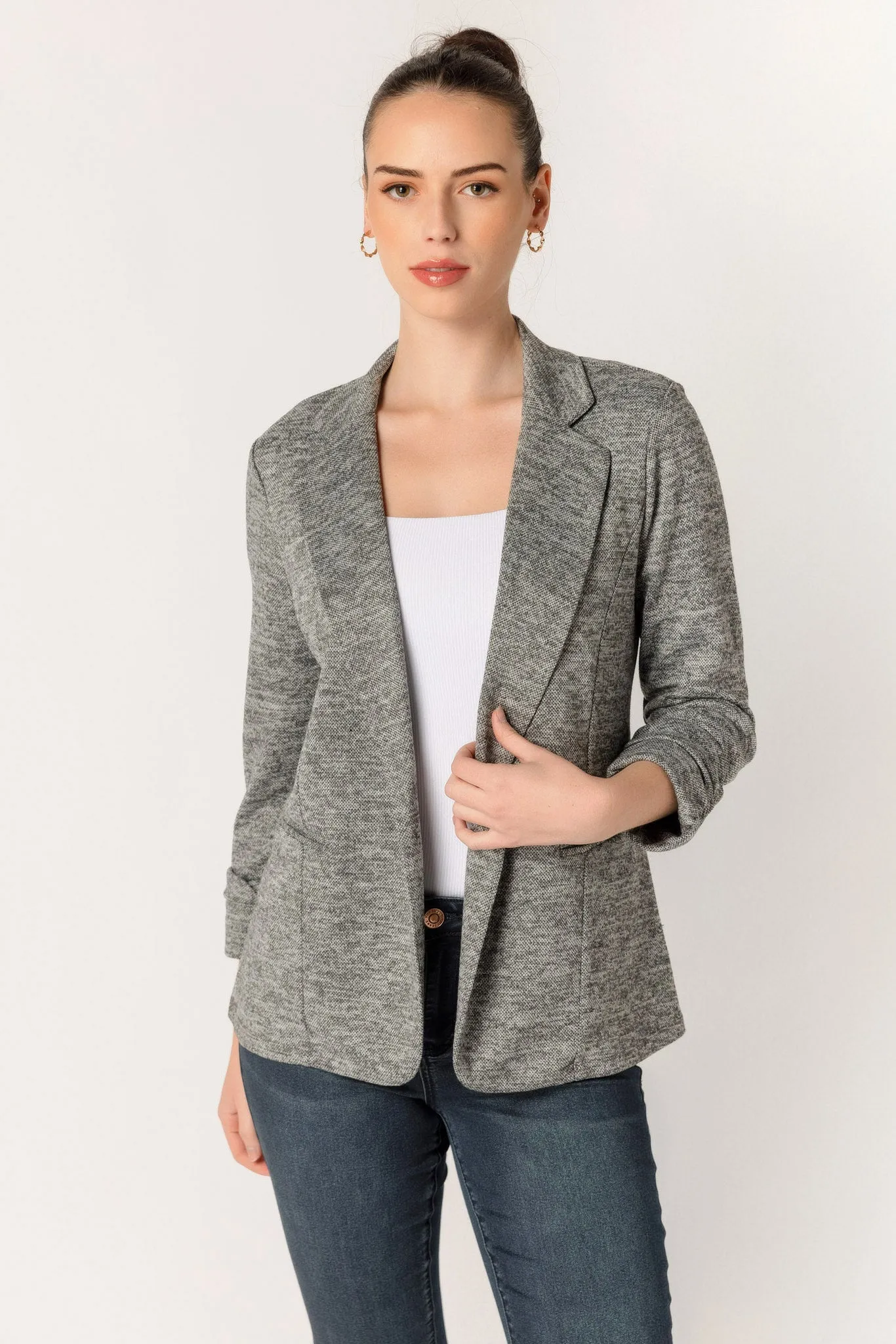 Space Dye Knit Blazer