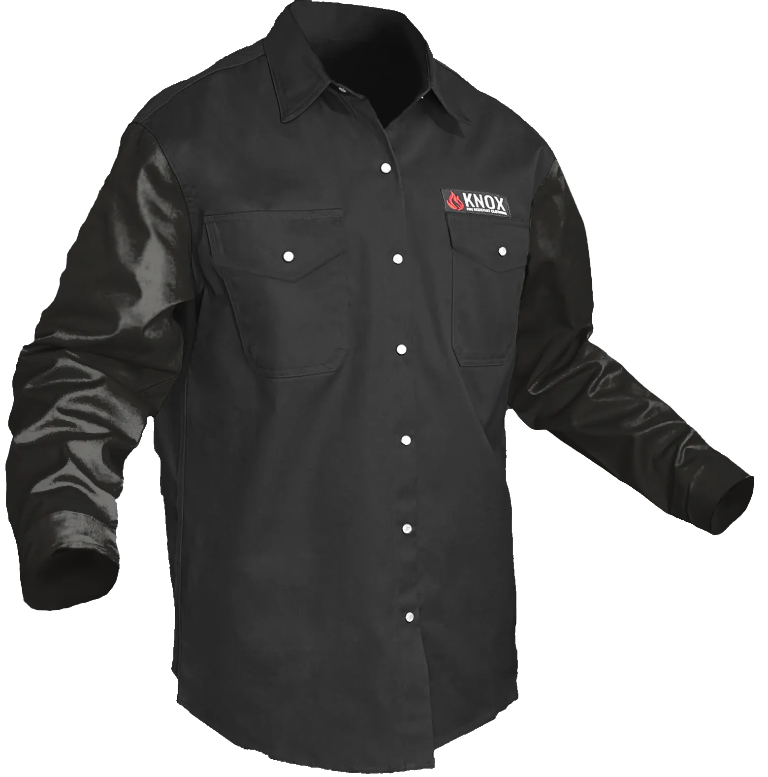 The Johnny Cash Edition Hybrid Leather Sleeves FR Peal Snaps Shirt