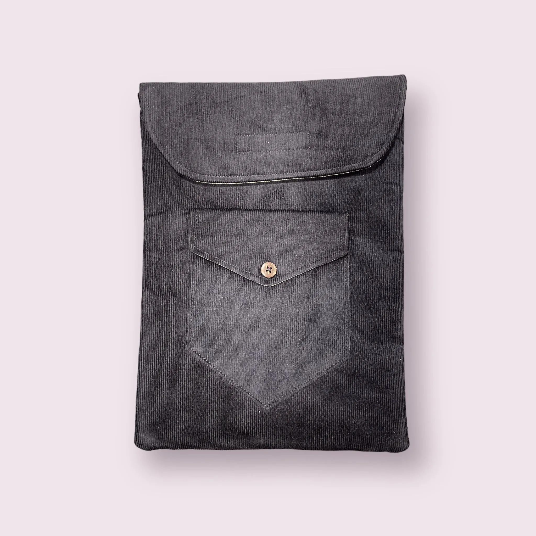 The Panda Black Corduroy 🐼 13inch BeeKeeper Laptop Sleeve