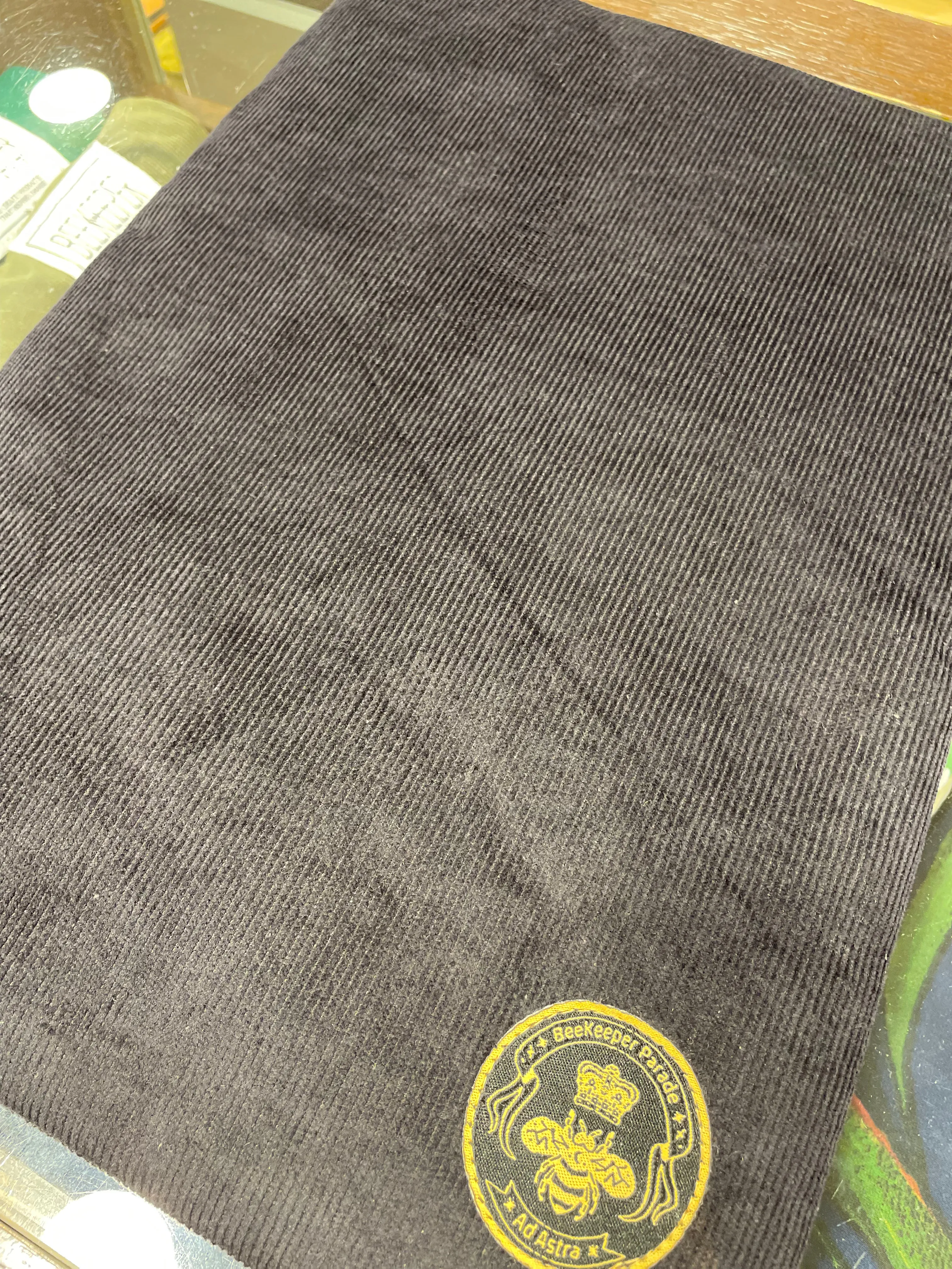 The Panda Black Corduroy 🐼 13inch BeeKeeper Laptop Sleeve