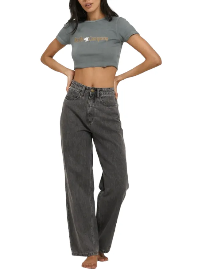 THRILLS - Ewing Crop Baby Tee - Scrubs Green