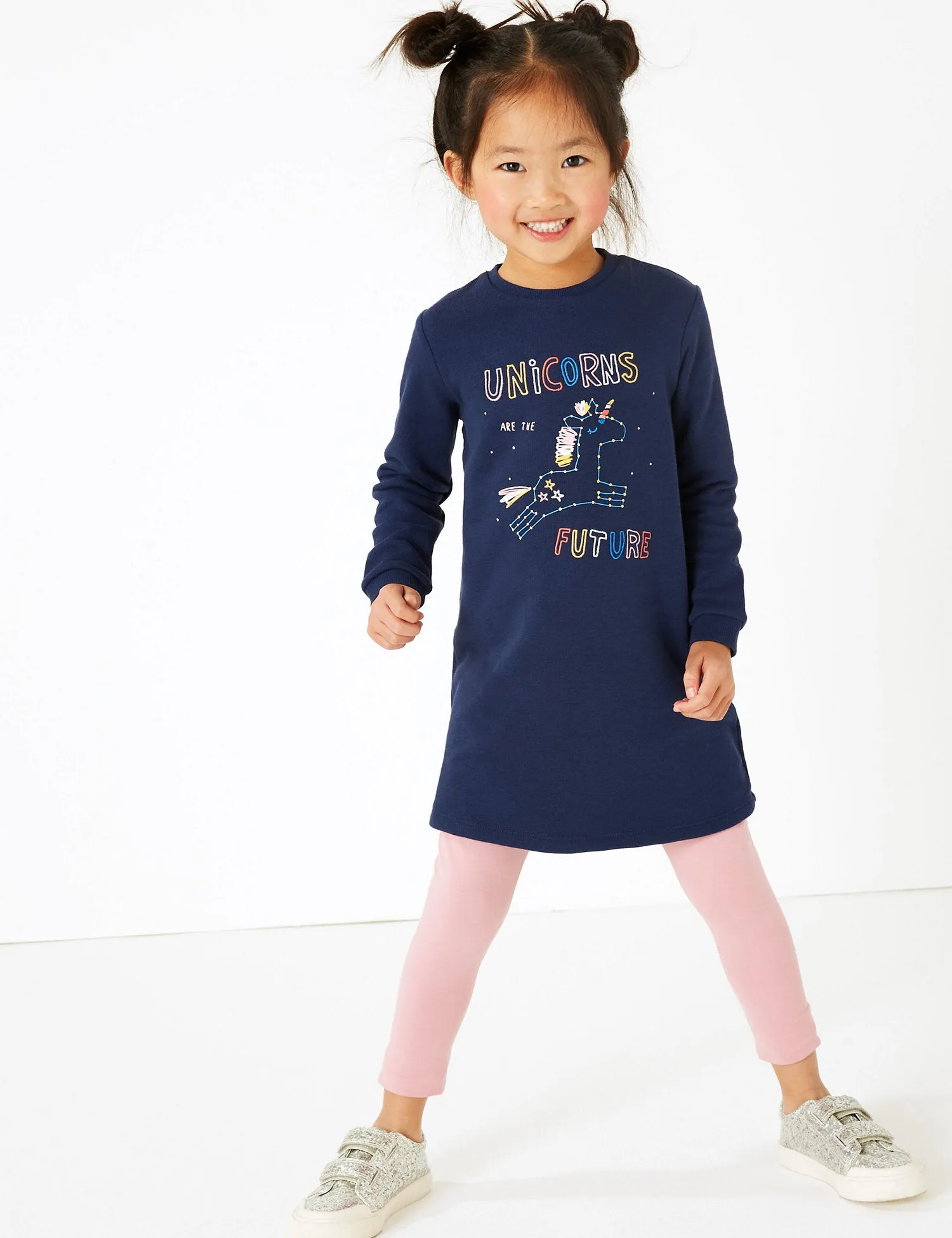 Unicorn Print Jumper Dress