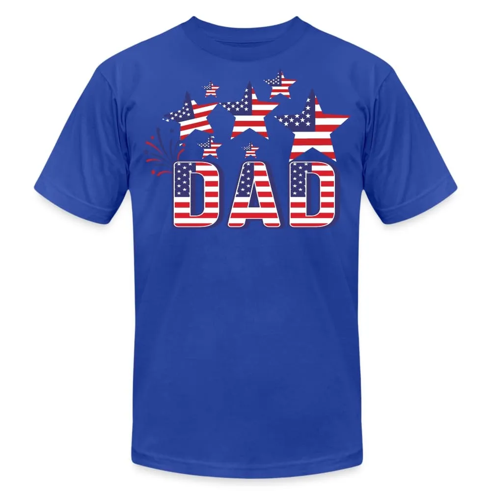 Uniquely You Stars and Stripes T-Shirt / American Flag Shirt / 4th of July Dad Tee - 60105