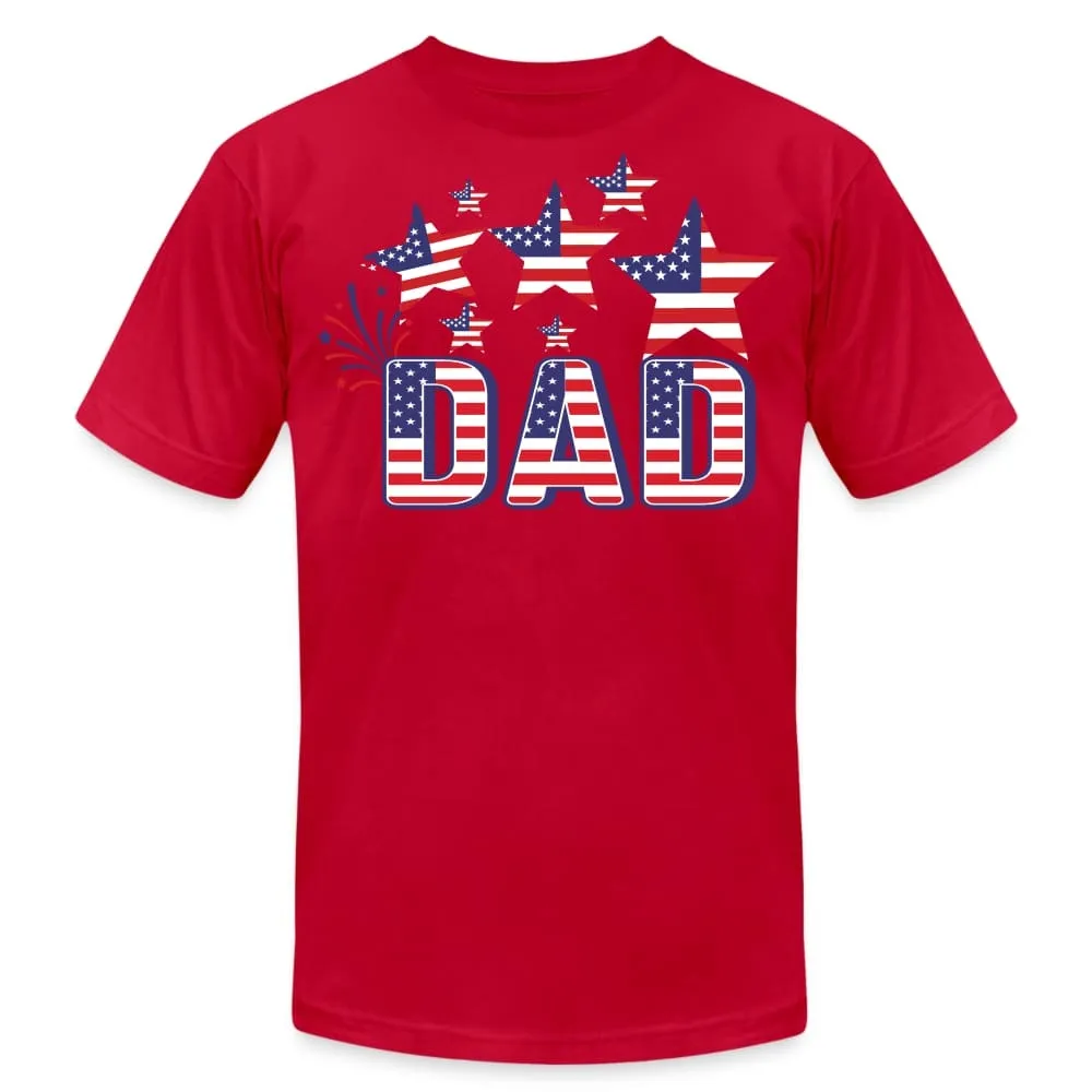 Uniquely You Stars and Stripes T-Shirt / American Flag Shirt / 4th of July Dad Tee - 60105