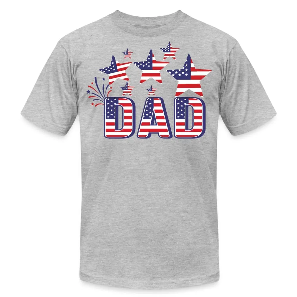 Uniquely You Stars and Stripes T-Shirt / American Flag Shirt / 4th of July Dad Tee - 60105
