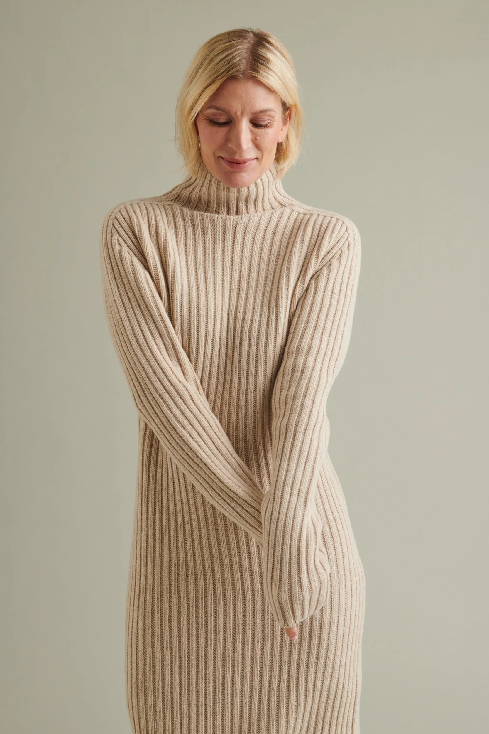 Utö Knitted Dress Beige